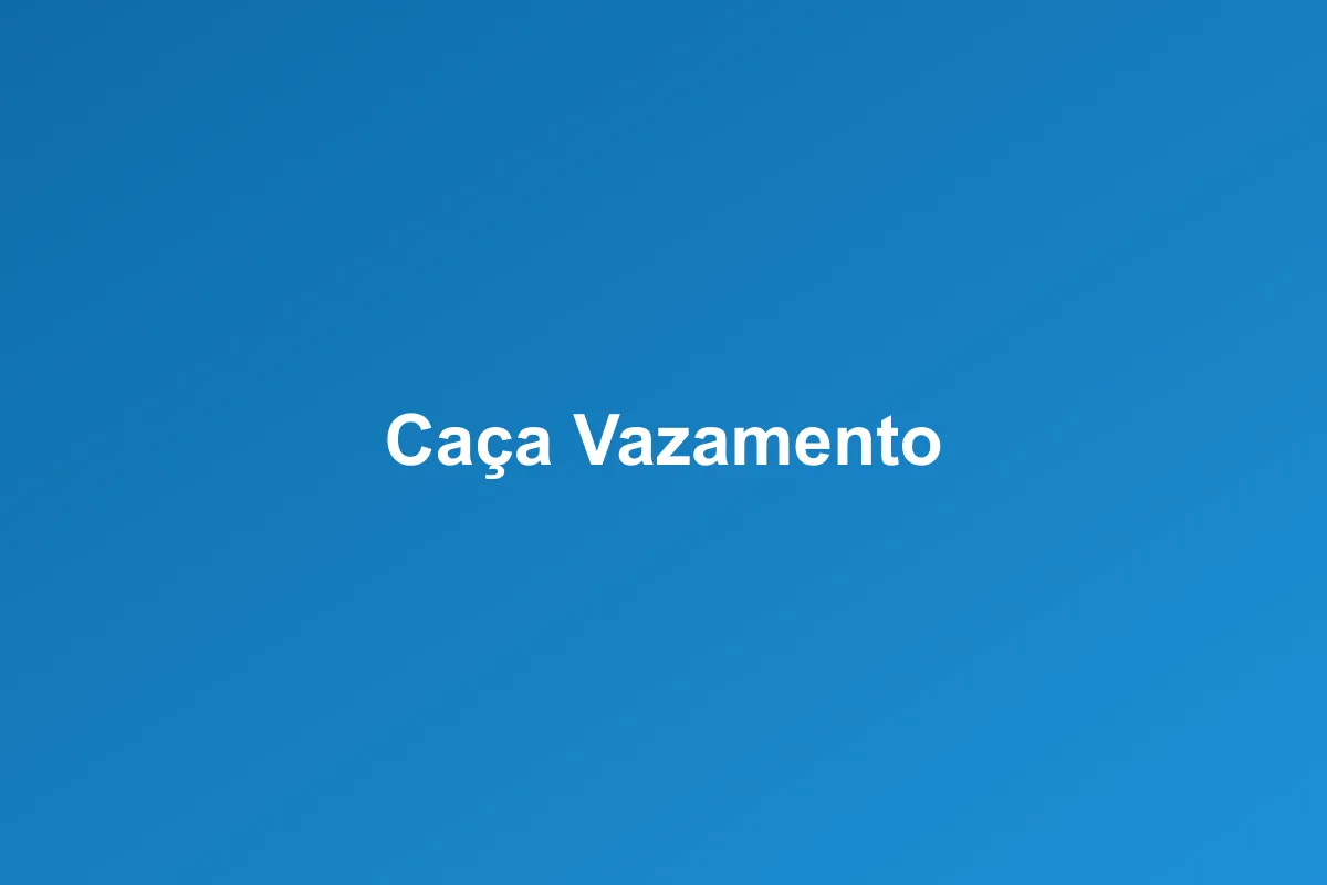 Caça-vazamento de Gás em Aracaju